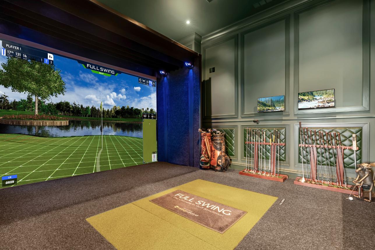 Golf simulation room