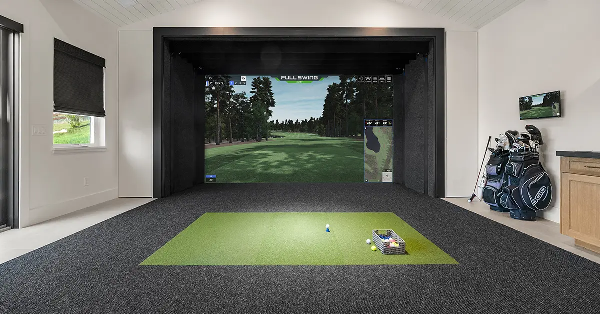 Golf simulation room