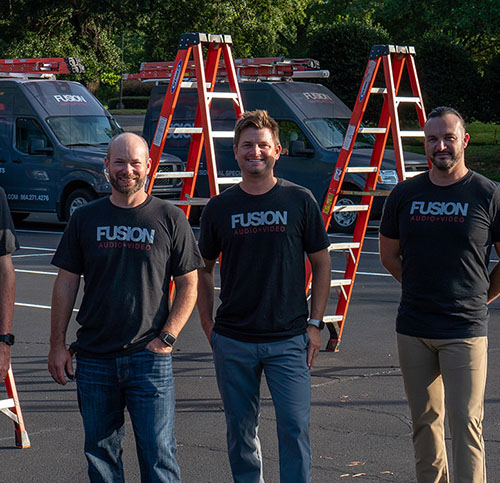 Fusion team outdoors