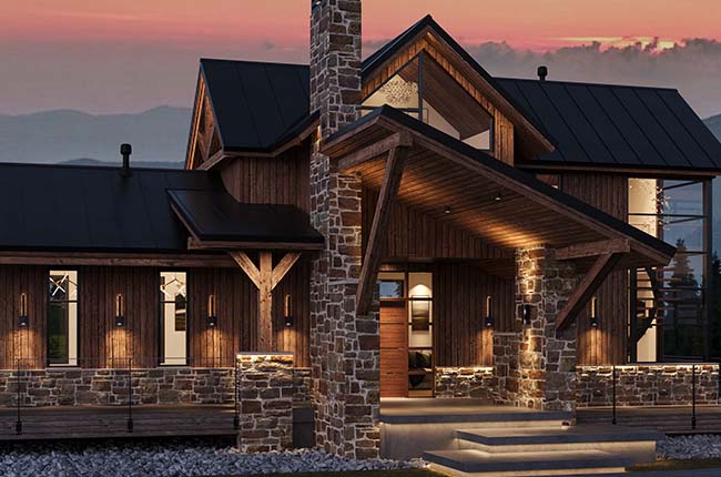 House with nice lighting