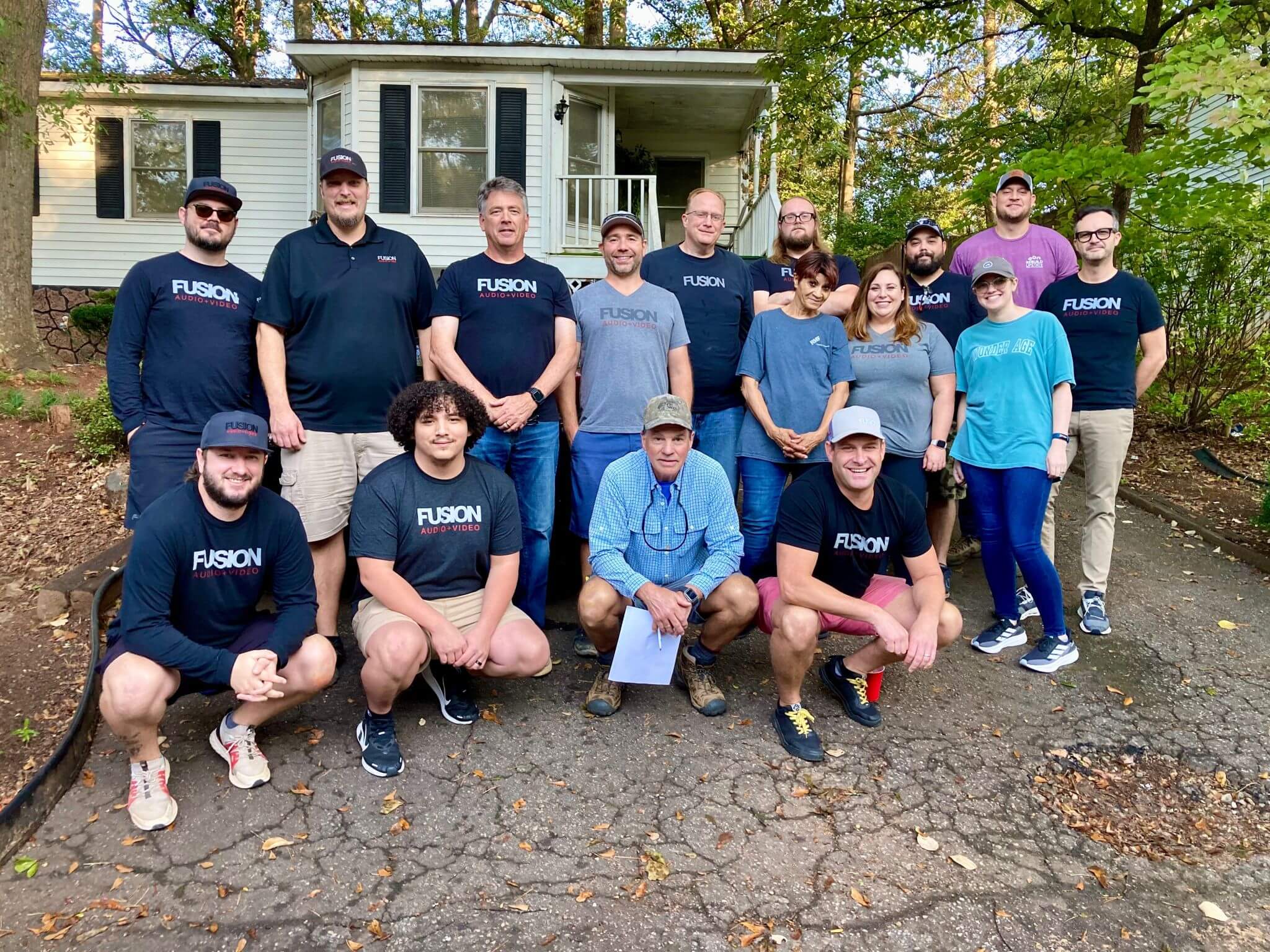 Fusion team on community service project