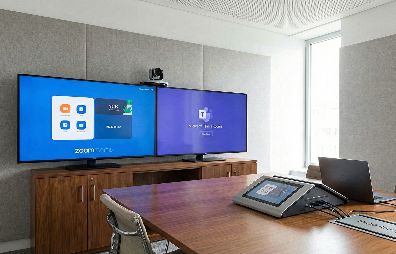 Conference room with AV system